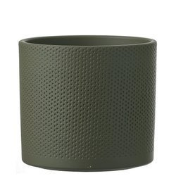 ERA 23/21 doniczka walec wytłaczana zielona