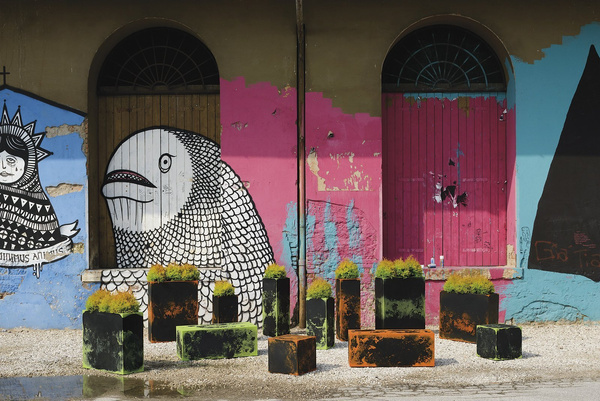 KUBE CASETTA HIGH 80x30/70 donica prostokątna wysoka brązowa rust