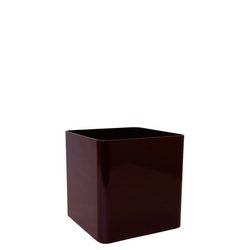 CUBIK 11x11/11 doniczka kwadratowa niska ciemny burgund