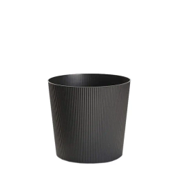 Fyre 35 antracytowa donica ryflowana na kółkach