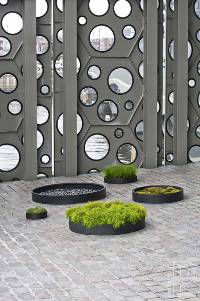 Max Low XXL 100/14 płaska duża donica czarna