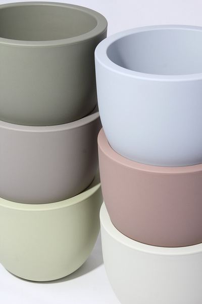 ETRIA 24/20 doniczka okrągła piaskowa / sandy