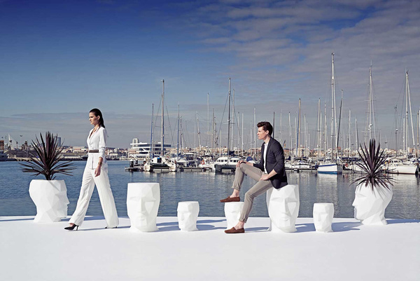 ADAN VONDOM 49x68/70 stolik designerski głowa biały