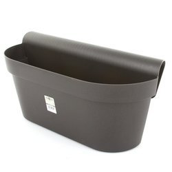 Up Casetta 50x21/23 grafitowa doniczka podłużna na poręcz