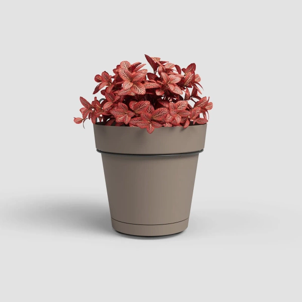 Capri Balcony 20 doniczka balkonowa wisząca na poręcz taupe