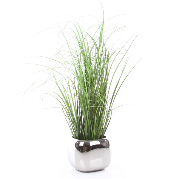 MANON 13x13/10 doniczka kwadratowa chromowana srebrna