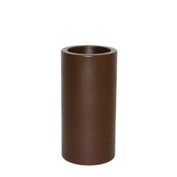 CILINDRO ALTO 14/28 doniczka cylindryczna brązowa