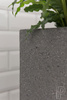 Jort M 100x40/50 donica prostokątna kamienna ciemnoszara kamień STONE