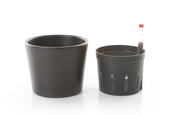 Zestaw do hydroponiki Leni 9/7 Vasa w antracytowej osłonce ceramicznej