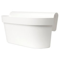 Up Casetta 50x21/23 biała podłużna doniczka na poręcz