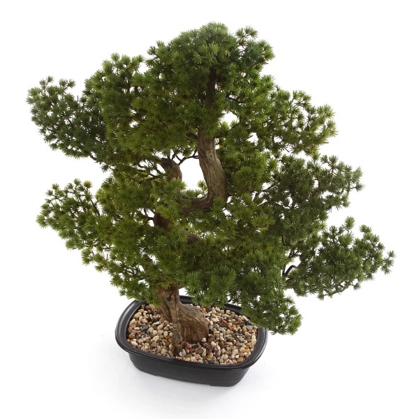 Sztuczny Bonsai Pinia Sosna 68 cm w czarnej doniczce