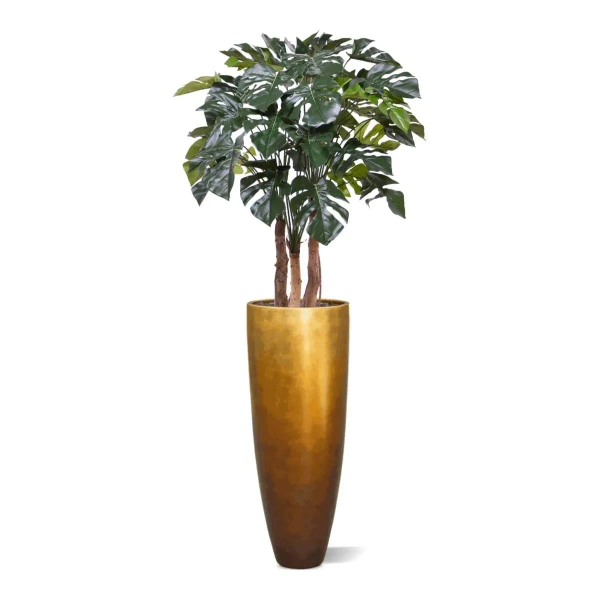 Sztuczna Monstera 120 cm na drewnianych pniach deluxe