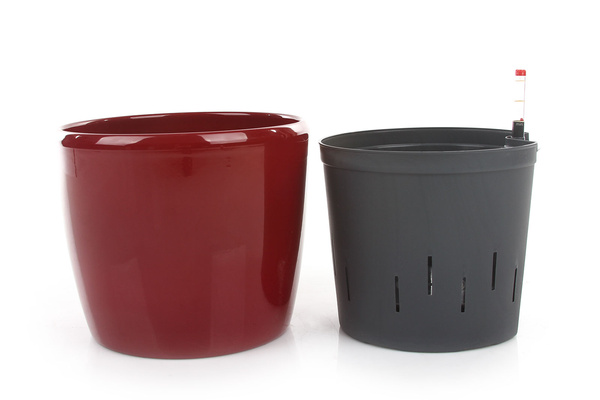 Zestaw do hydroponiki 22/19 Venus osłonka ceramiczna czerwona z połyskiem