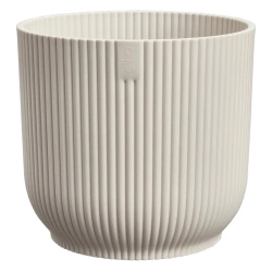 Vibes Fold Round 30 osłonka karbowana biała linen white