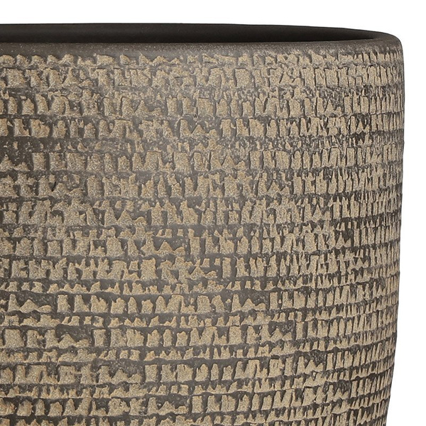 Carrie 39/36 donica ceramiczna brązowa tekstura