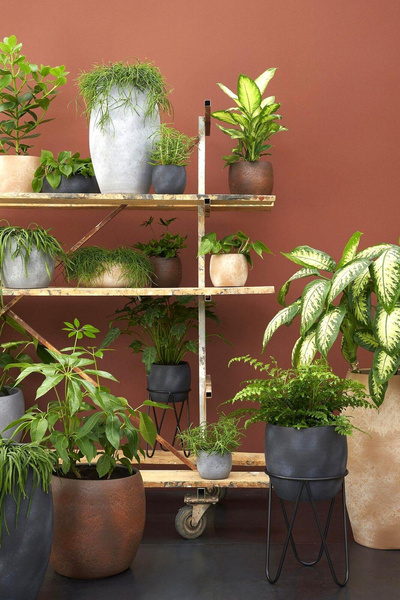 Lester 14/12 kulista osłonka ceramiczna rdzawy kamień