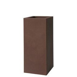 KUBE HIGH 30x30/70 donica kwadratowa wysoka brązowa rust