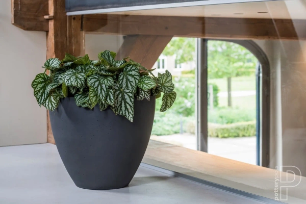 Jesslyn S 50/44 donica kamienna antracytowa volcano black