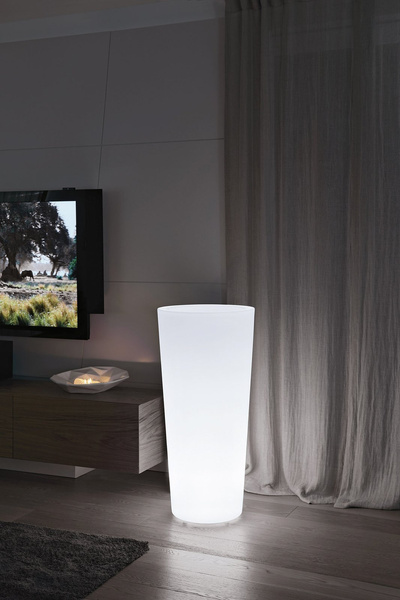 ILIE 42/90 donica świecąca okrągła wysoka na zewnątrz