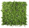 Sztuczny panel zielona ściana Premium 100x100 cm purpurowe liście