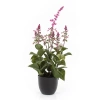 Sztuczna szałwia różowa 39 cm w doniczce zioła