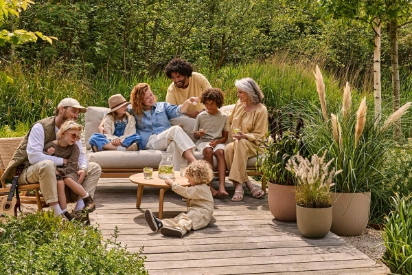 Sereh Round Elho 30 osłonka pastelowa beżowa mushroom beige