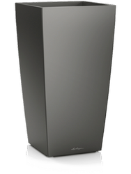 LECHUZA CUBICO 22x22/41 donica antracytowa