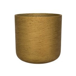 Charlie XL 32/31 złota donica cylindryczna kamienna