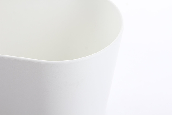 Flori 27x10/8 cm osłonka podłużna biała