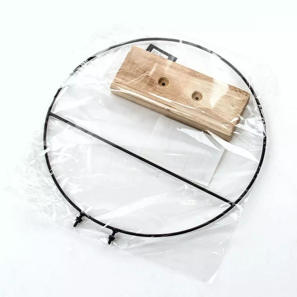 Podpórka na roślin koło na drewnie 30 cm z poprzeczką