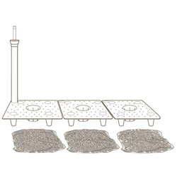 System nawadniający E3P do donicy KUBE CASSETTA 80, KUBE CASSETTA HIGH 80, KUBE CASSETTA HIGH SLIM, KUBE TOWER CASSETTA - rozmiar 17x51 cm
