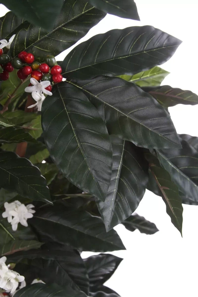 Sztuczna Kawa drzewko 180 cm 540 liści z owocami