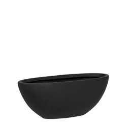 Dorant S 43x18/18 czarna donica łódka na parapet