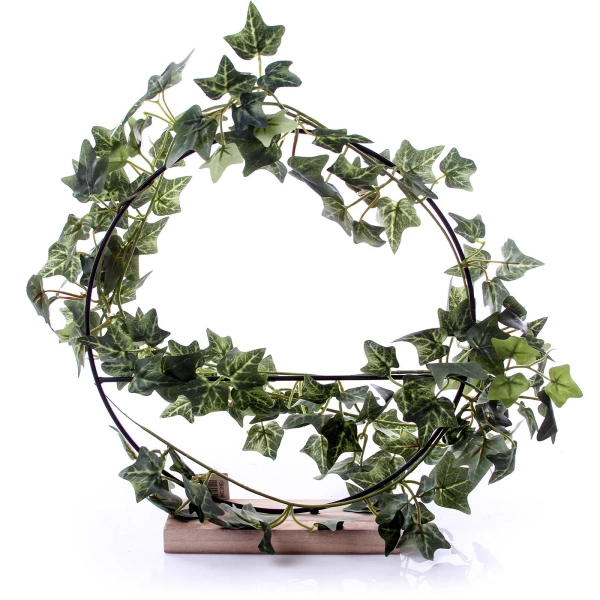 Podpórka na roślin koło na drewnie 30 cm z poprzeczką