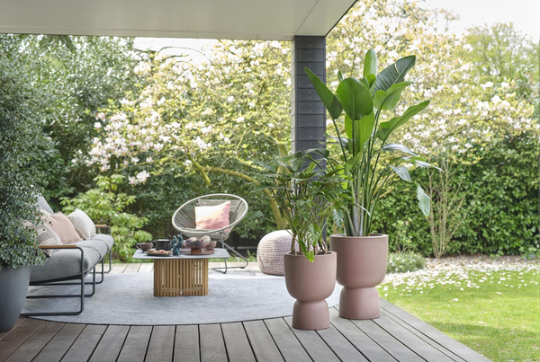 PURE COUPE ELHO 35/49 donica na podwyższeniu różowa rosy brown