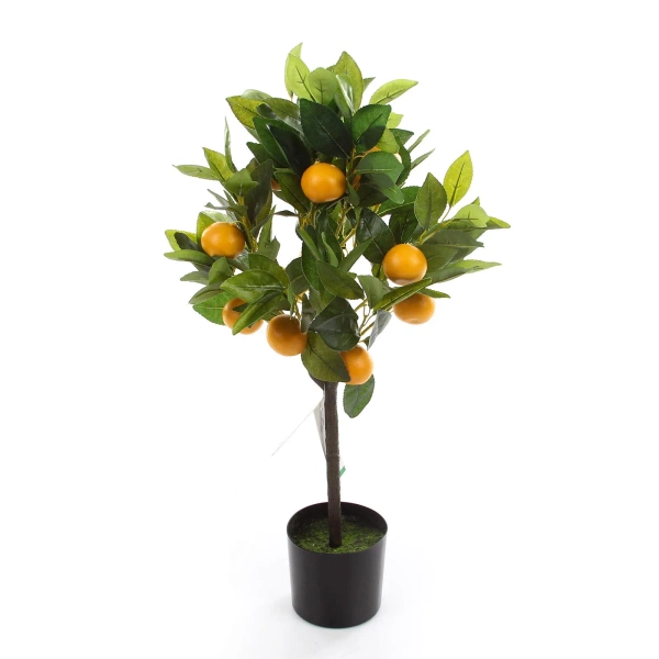 Sztuczne drzewko pomarańczowe cytrusy 75 cm