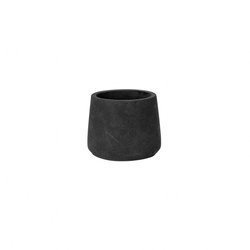 Patt S 13,5/11 czarna doniczka kamienna black washed