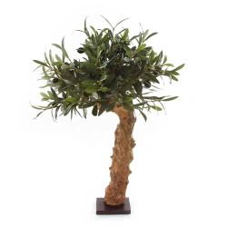 Sztuczna niska Oliwka na grubym pniu 60 cm