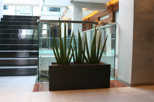 KUBE CASETTA 80x30/30 donica prostokątna niska grafitowa czarna perła