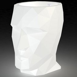 ADAN VONDOM 70x96/100 biała LED duża designerska donica podświetlana głowa