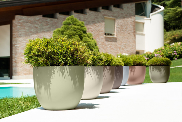 ETRIA 24/20 doniczka okrągła kremowa