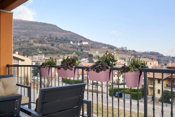 BE-UP CASSETTA 50x33/20 podłuzna doniczka dwustronna czerwona