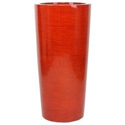 KRAPPA PARTNER 54/110 wysoka okrągła donica czerwone wino