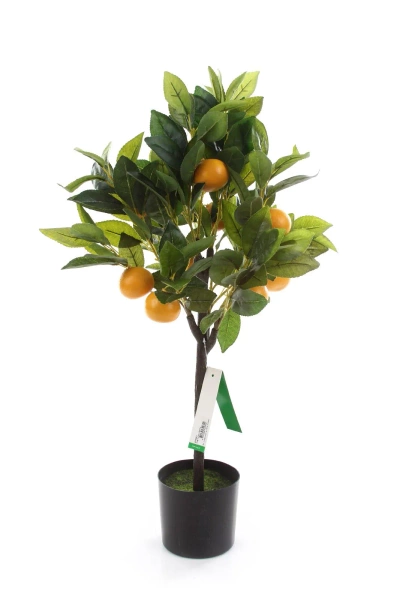 Sztuczne drzewko pomarańczowe cytrusy 75 cm