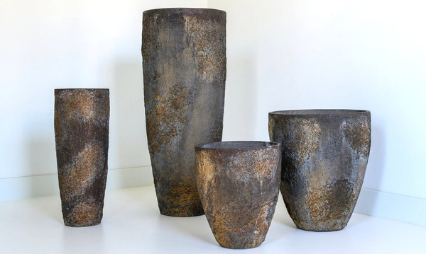 Bernd S 33/37 naturalna brązowa donica ostryga / oyster