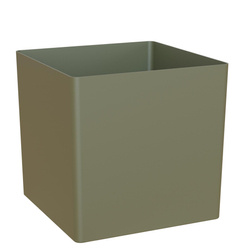OSLO 22x22/22 doniczka kwadratowa kubik zielona dry green