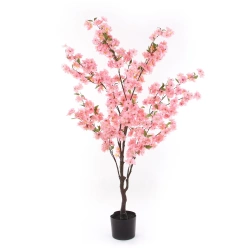 Sztuczna wiśnia japońska z różowymi kwiatami drzewko 135 cm