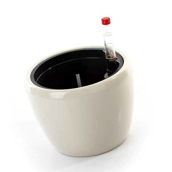 Zestaw do hydroponiki 11/9 Venus osłonka ceramiczna kremowa połysk