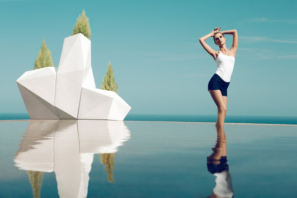 FAZ XL VONDOM 92x77/101 duża donica designerska biała