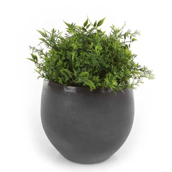 DOURO 18/15 cm ciemnoszara osłonka kula ceramiczna